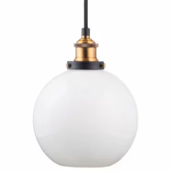 Linea Di Liara Primo Pendant With Milk Glass Shade