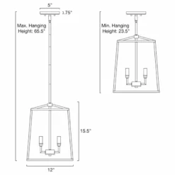 Kira Home Bellevue 15.5" Farmhouse Lantern Pendant Light, Adjustable Foyer -Ceiling Lighting Shop 6bd1f6d60ebc2bd2 8429 w800 h800 b1 p0