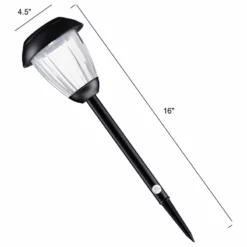 Solar Path Lights, Set Of 8 Stainless Outdoor Lights By Pure Garden, Black -Ceiling Lighting Shop 6d714a340bedece8 9344 w800 h800 b1 p0