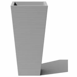Veradek Pro Series Column Grooved Planter, 40", Gray