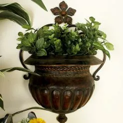 Brimfield & May Traditional Brown Metal Wall Planter 21832 -Ceiling Lighting Shop 6e4158b9020e9879 7845 w800 h800 b0 p0