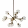 Olliix INK+IVY Paige 12-Light Chandelier With Oversized Globe Bulbs, Gold