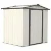 ShelterLogic Arrow Storage Products Galvanized Low Gable Steel 6'x5' Shed, Charcoal