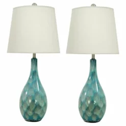 Brimfield & May Coastal Teal Ceramic Table Lamp 95774