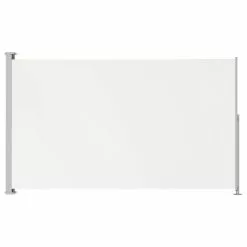 Vida XL International B.V. VidaXL Patio Retractable Side Awning 86.6"x118.1" Cream Sunshade Garden Screen