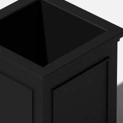 Veradek Brixton Cube Planter, 20", Black -Ceiling Lighting Shop 70f1be5a0180296b 6725 w800 h800 b0 p0