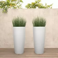 Veradek Pure Series Selena 28" Planter, White, 28 In. - Two Pack -Ceiling Lighting Shop 7101a6d102a39edc 3800 w800 h800 b0 p0