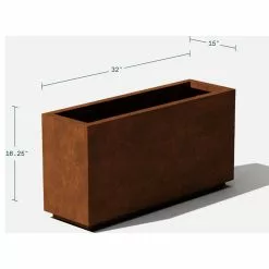 Veradek Metallic Series Corten Steel Long Box Planter, Medium -Ceiling Lighting Shop 715194050179a126 4603 w800 h800 b1 p0