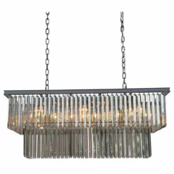 LightUpMyHome D'Angelo 40" Smoked Mirrorred Prism Fringe Crystal Chandelier -Ceiling Lighting Shop 74510c4e037d2634 6475 w800 h800 b1 p0