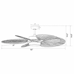 Beacon Lighting Lucci Air Bali 52" DC Ceiling Fan With Light, Antique White -Ceiling Lighting Shop 7451104202971928 9778 w800 h800 b1 p0