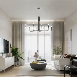 Light Society Eduardo 8-Light Chandelier, Black -Ceiling Lighting Shop 74d1c4ef00d2b519 5722 w800 h800 b0 p0