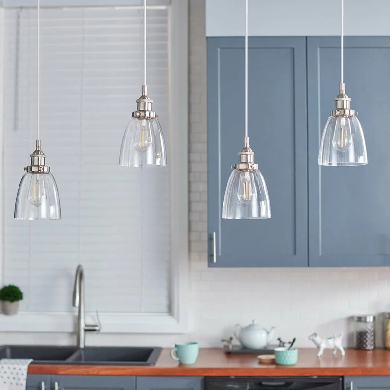 Linea Di Liara Fiorentino Industrial Pendant Lamp, Glass Shade, Brushed Nickel, Fixture Only 3 Linea Di Liara Fiorentino Industrial Pendant Lamp, Glass Shade, Brushed Nickel, Fixture Only - Image 3