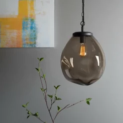 Casamotion Pendant Light Handblown Glass Contemporary Hanging Light, Brown,16" -Ceiling Lighting Shop 78314a9a09c3f718 8045 w800 h800 b0 p0