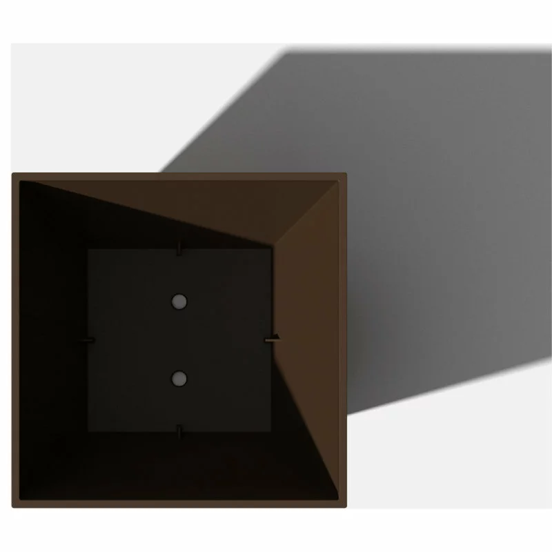 Veradek Nobleton Square Planter, Espresso, 18" 4 Veradek Nobleton Square Planter, Espresso, 18" - Image 4