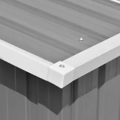 Vida XL International B.V. VidaXL Garden Shed Gray Galvanized Steel Outdoor Tool Storage House Building -Ceiling Lighting Shop 78513f6f00ff8564 8740 w800 h800 b0 p0