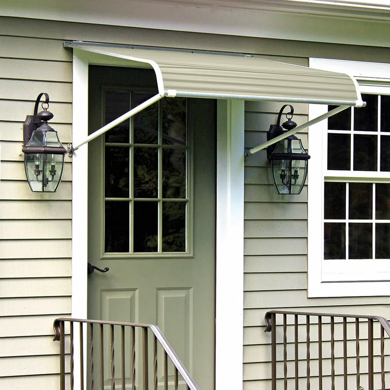 NuImage Awnings 1100 Series Aluminum Door Canopy 84"x48" Projection, Almond 3 NuImage Awnings 1100 Series Aluminum Door Canopy 84"x48" Projection, Almond - Image 3