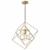 Warehouse Of Tiffany, Inc Arabella Gold 1-Light Pendant With Clear Shade