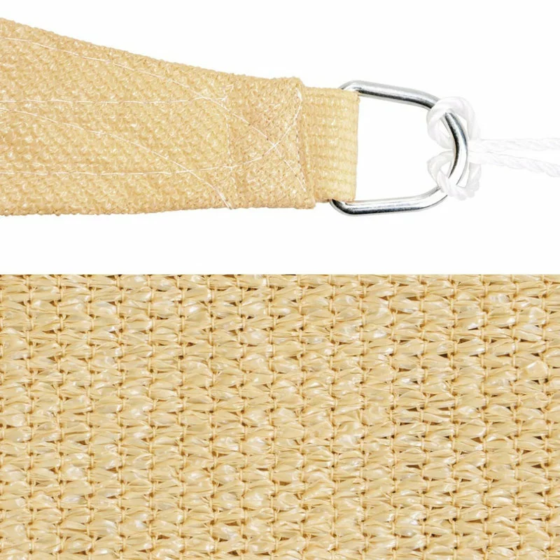 Yescom 2 Pack 11 Ft 97% UV Block Triangle Sun Shade Sail Canopy Pool Lawn Deck 3 Yescom 2 Pack 11 Ft 97% UV Block Triangle Sun Shade Sail Canopy Pool Lawn Deck - Image 3