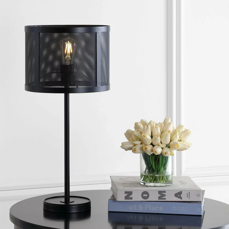 JONATHAN Y Wilcox 25" Minimalist Metal LED Table Lamp, Black 3 JONATHAN Y Wilcox 25" Minimalist Metal LED Table Lamp, Black - Image 3