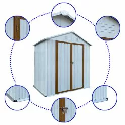 Abrihome 4'x6' Outdoor Storage Sheds -Ceiling Lighting Shop 7a2172270358da0b 0252 w800 h800 b1 p0