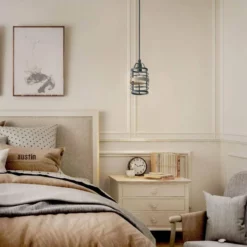 LNC Lighting LNC 1-Light Farmhouse Matte Gray Cylinder Single Mini Pendant Lighting -Ceiling Lighting Shop 7ab135dd03219472 5478 w800 h800 b0 p0