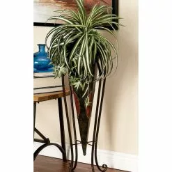 Benzara, Woodland Imprts, The Urban Port Antique Style Metal Planter Elegant Design Set Of 2 Patio Garden Decor 22766 -Ceiling Lighting Shop 7ad18f3300523205 7767 w800 h800 b0 p0