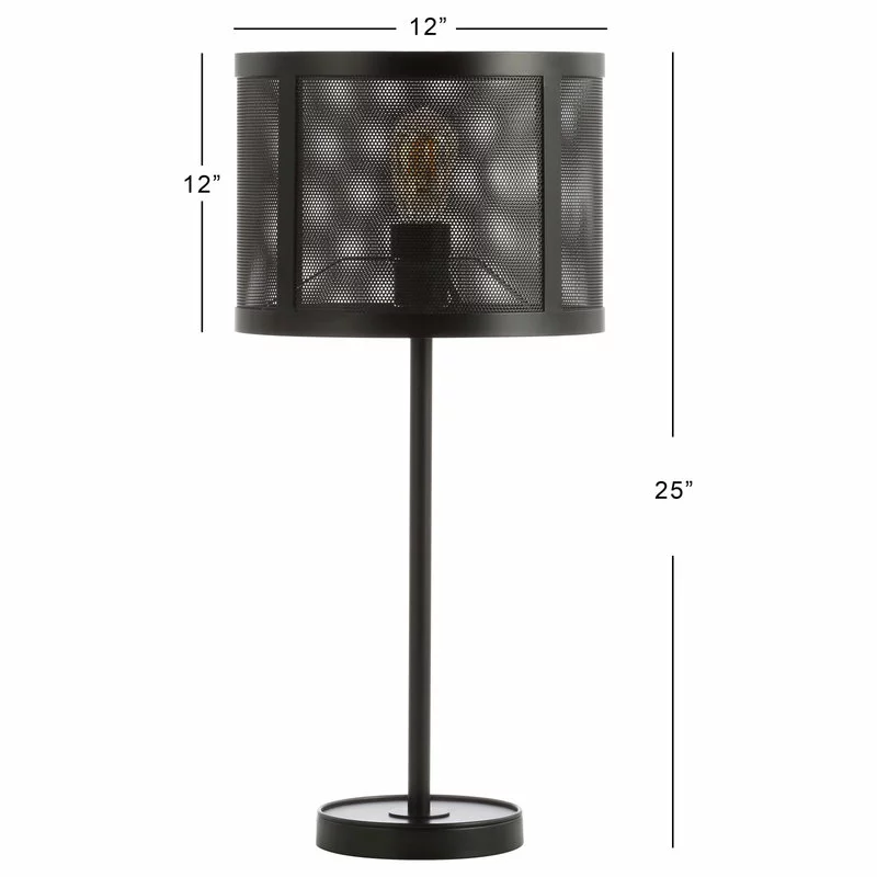 JONATHAN Y Wilcox 25" Minimalist Metal LED Table Lamp, Black 8 JONATHAN Y Wilcox 25" Minimalist Metal LED Table Lamp, Black - Image 8