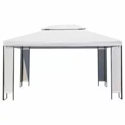 Vida XL International B.V. VidaXL Gazebo White Patio Outdoor Marquee Wedding Party Tent Shade Shelter