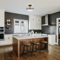 Kira Home Zurich 12" Rustic Farmhouse Ceiling Light, Glass Shade, Warm Brass 9 Kira Home Zurich 12" Rustic Farmhouse Ceiling Light, Glass Shade, Warm Brass -Ceiling Lighting Shop 7b51adec0dbcbda6 8689 w800 h800 b0 p0