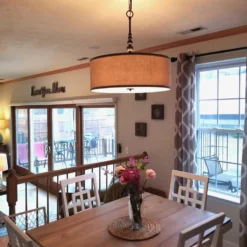 Kira Home Adelade 22.5" Drum Pendant Chandelier, Sand Fabric Shade, Glass -Ceiling Lighting Shop 7b611bc500df65fb 8688 w800 h800 b0 p0