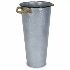 Cheungs Rope Handle French Metal Planter, 27.5", 22"