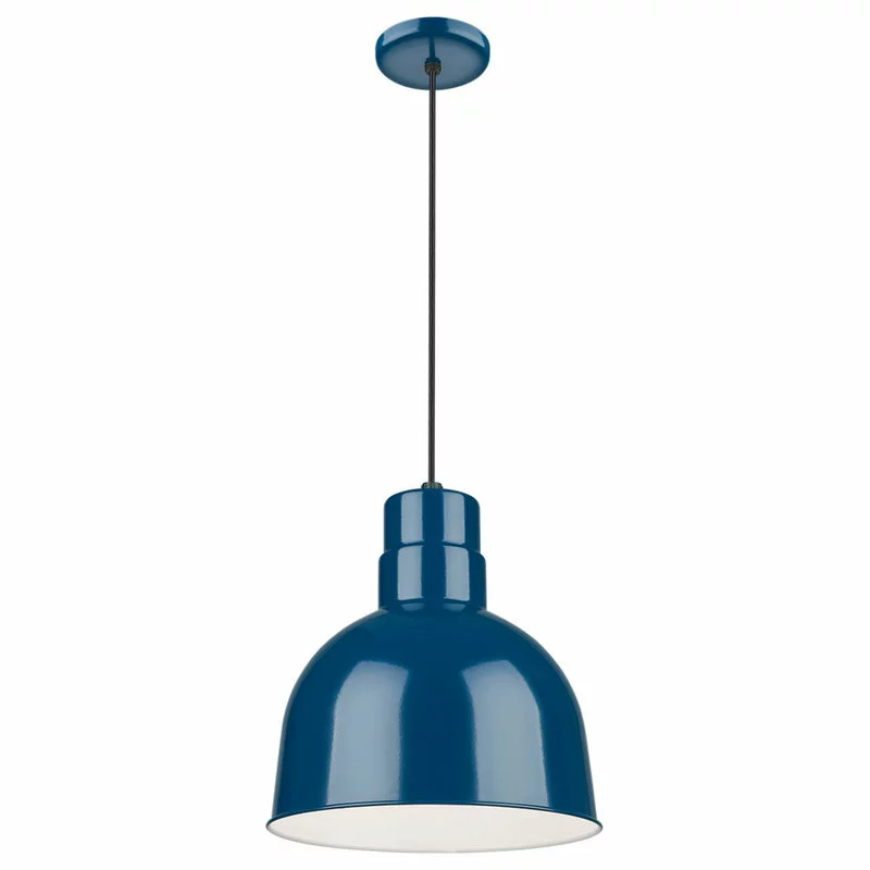 Millennium Lighting Inc R Series Collection 10" Corded RLM Pendant, Navy Blue 3 Millennium Lighting Inc R Series Collection 10" Corded RLM Pendant, Navy Blue - Image 3