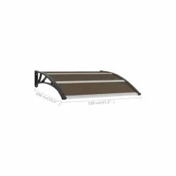 Vida XL International B.V. VidaXL Door Canopy Black 47.2" PC Window Awning Outdoor Snow Rain Shelter -Ceiling Lighting Shop 7ca1618e032ac5f0 8259 w800 h800 b1 p0