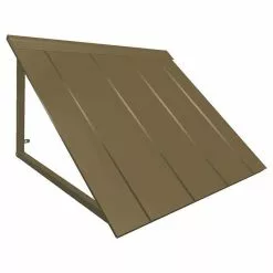 Awntech Corporation 3' Houstonian Metal Standing Seam Awning , Bronze