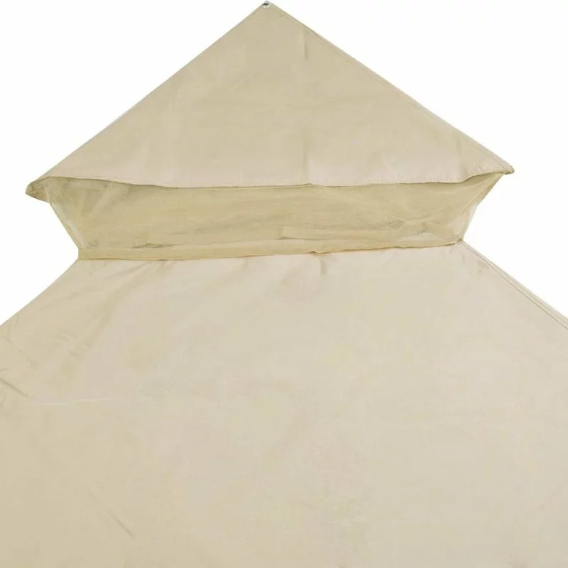 Yescom 10'x10' Canopy Top Replacement For Arrow Gazebo 2 Tier Beige Outdoor 3 Yescom 10'x10' Canopy Top Replacement For Arrow Gazebo 2 Tier Beige Outdoor - Image 3