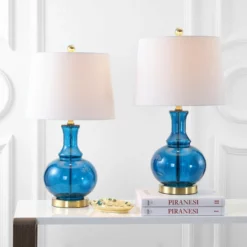 JONATHAN Y Lavelle 25" Glass Table Lamp, Set Of 2 -Ceiling Lighting Shop 7e4121ad0387bd21 8992 w800 h800 b0 p0