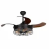 Whoselamp Industrial Ceiling Fan With Foldable Blades, 44