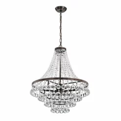 Edvivi Lighting Towne Parke 7-Light Antique Copper And Crystal Empire 4 Tier Chandelier -Ceiling Lighting Shop 7fe1a7540edb47cf 5981 w800 h800 b0 p0