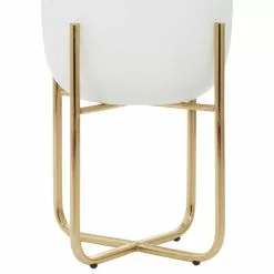 Brimfield & May Contemporary Style Large Round Metallic Metal Planters In Stands, Set Of 2 -Ceiling Lighting Shop 7ff1b4d403bdcf21 7864 w800 h800 b1 p0