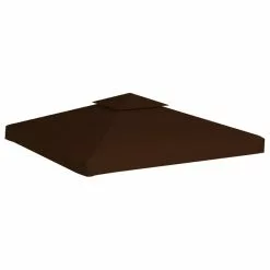 Vida XL International B.V. VidaXL 2-Tier Gazebo Top Cover 9.8'x9.8' Brown Replacement Canopy Roof Shade -Ceiling Lighting Shop 801134080250fd99 3007 w800 h800 b1 p0