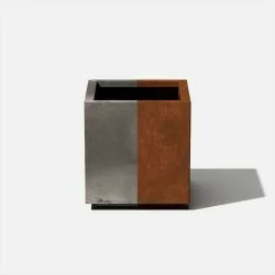 Veradek Metallic Series Corten Steel Cube Planter, Small -Ceiling Lighting Shop 81119e4b038f465a 4395 w800 h800 b0 p0