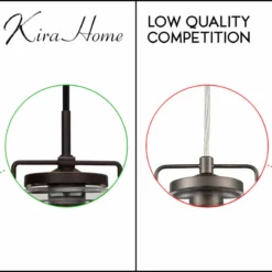 Kira Home Wyer 8" / Farmhouse Pendant Light, Glass Cylinder Shade, Dimmable -Ceiling Lighting Shop 8131ef3d00c3d6aa 8428 w800 h800 b0 p0