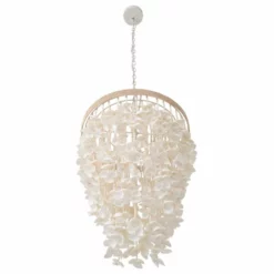 KOUBOO Cone Clamrose Seashell Chandelier, White -Ceiling Lighting Shop 81410d420e628500 2105 w800 h800 b1 p0