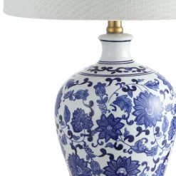 JONATHAN Y Jennifer 25.75" Ceramic Led Table Lamp, Blue And White, Set Of 2 13 JONATHAN Y Jennifer 25.75" Ceramic Led Table Lamp, Blue And White, Set Of 2 -Ceiling Lighting Shop 8151d3d5038940b8 8976 w800 h800 b0 p0