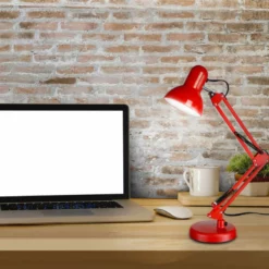 W86 Trading Co., LLC Swing Arm Desk Lamp, Interchangeable Base Or Clamp, Red -Ceiling Lighting Shop 81b13cf70f9f7bef 0416 w800 h800 b0 p0