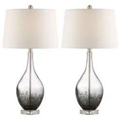 Pacific Coast Lighting Sparrow Table Lamp | Smoke Gray Glass Table Lamp Set Of 2