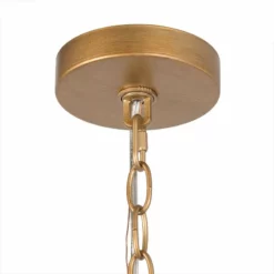 LNC Lighting LNC 4-Lights Black Drum Modern Antique Gold Chandelier For Living Room -Ceiling Lighting Shop 82210ede0020d942 9961 w800 h800 b0 p0