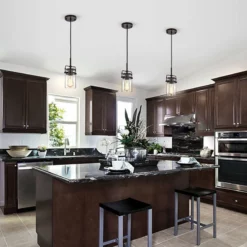 Edvivi Lighting 1-Light Oil Rubbed Bronze Pendant With Glass Jar Sconces -Ceiling Lighting Shop 825153730f8e8891 4525 w800 h800 b0 p0