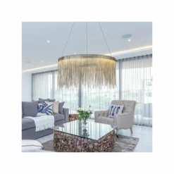 Morsale.com Cadena Stainless Steel Chain Tassel Chandelier, Diameter 24" -Ceiling Lighting Shop 8281b9a50060232c 3637 w800 h800 b0 p0