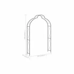 Vida XL International B.V. VidaXL Garden Arch Black Iron Trellis Outdoor Home Rose Archway Arbor Pergola 9 Vida XL International B.V. VidaXL Garden Arch Black Iron Trellis Outdoor Home Rose Archway Arbor Pergola -Ceiling Lighting Shop 83110c92032ac474 8671 w800 h800 b1 p0